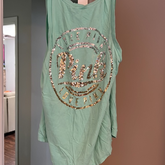 Victoria Secret Pink sequin tank top - Picture 3 of 3